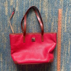 Dooney & Bourke Red Leather Tote